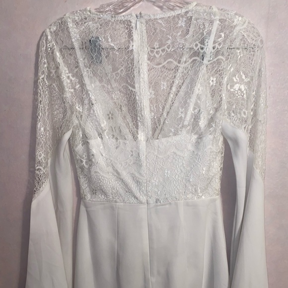 ⚡️White Lace Asymmetrical Hem Dress⚡️ - Picture 9 of 11